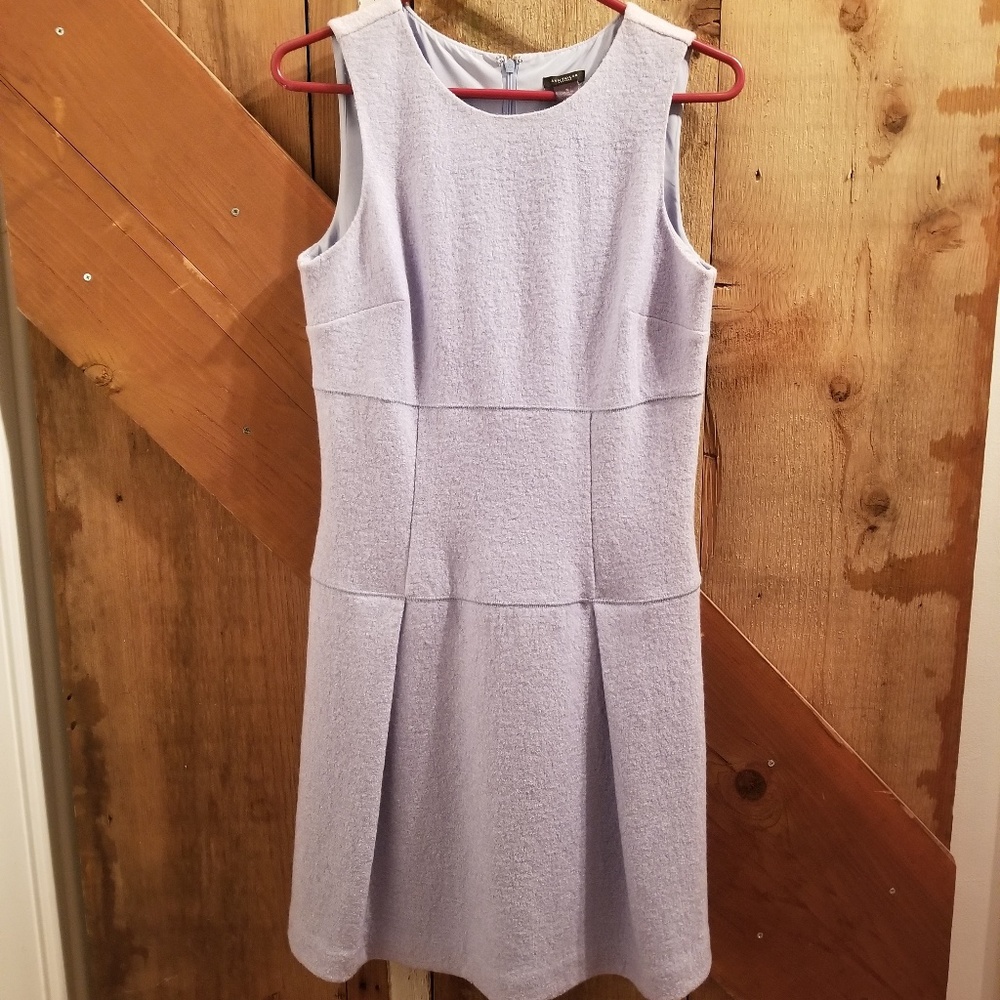 Ann Taylor Powder Blue Sleeveless Wool dress sz 6